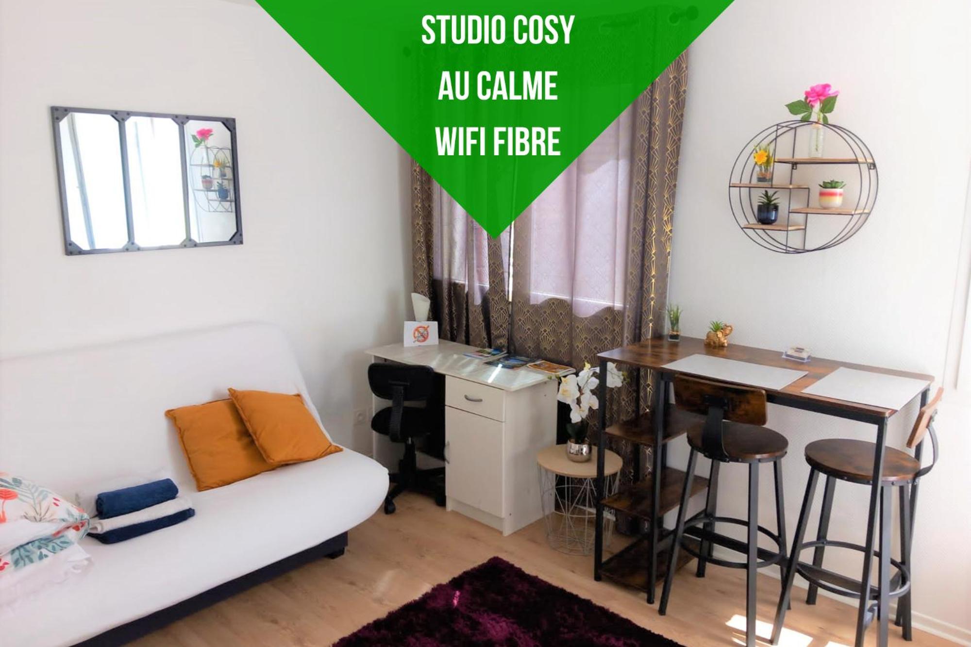 Le Zen -Studio Tout Equipe- Wifi Fibre- Centre Ville Avec Parking Tarbes Bagian luar foto