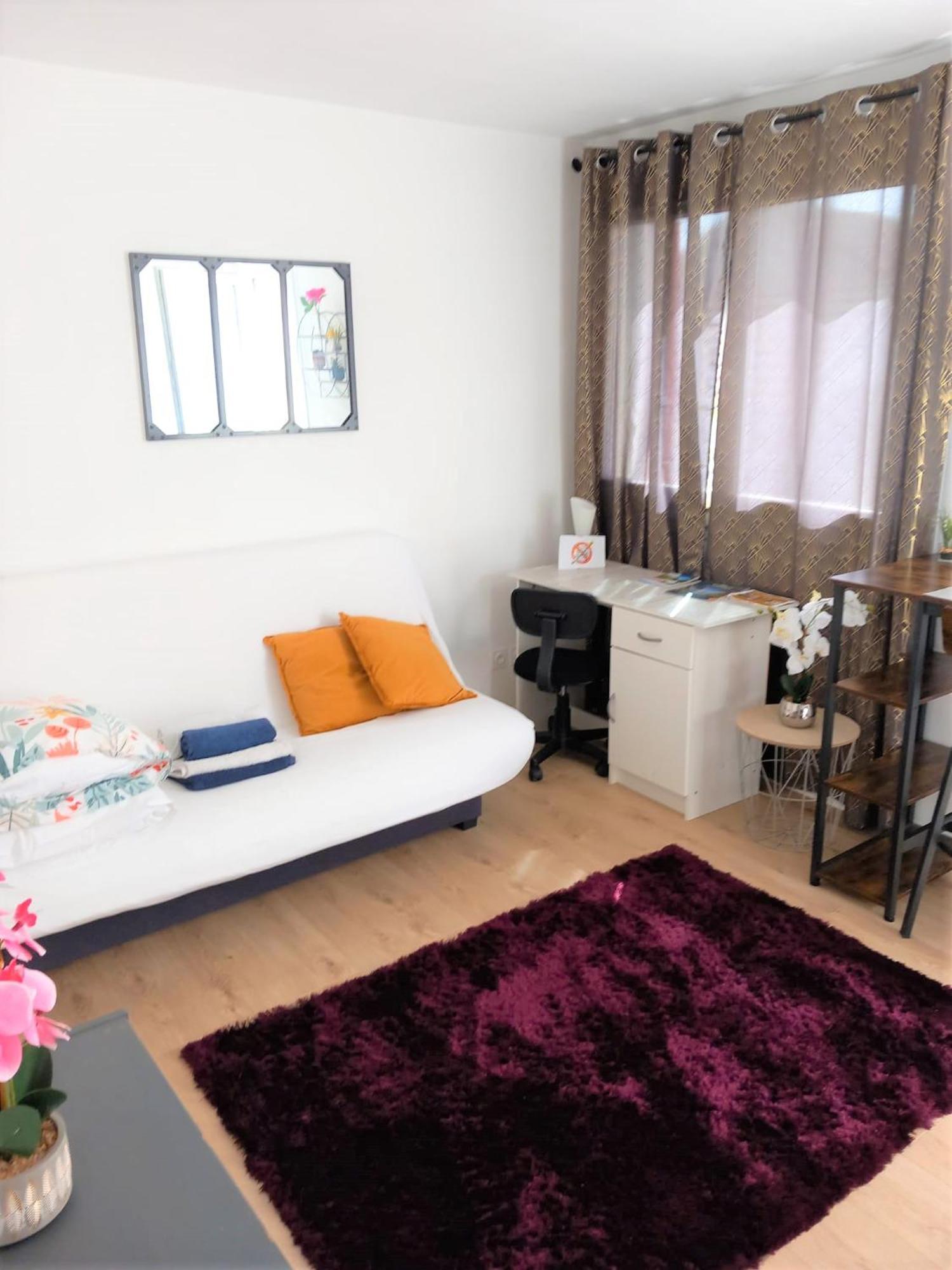Le Zen -Studio Tout Equipe- Wifi Fibre- Centre Ville Avec Parking Tarbes Bagian luar foto